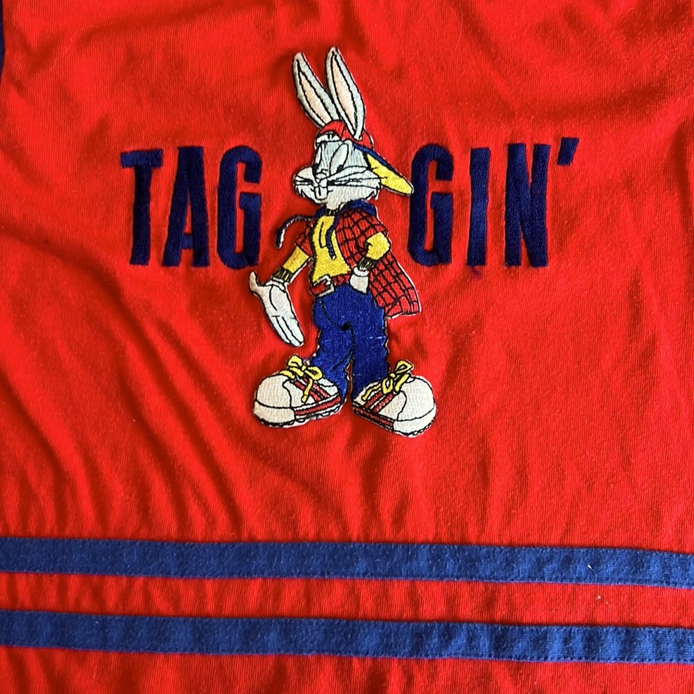 Vintage 1993 Looney Tunes Bugs Bunny Tee tag size kids 7